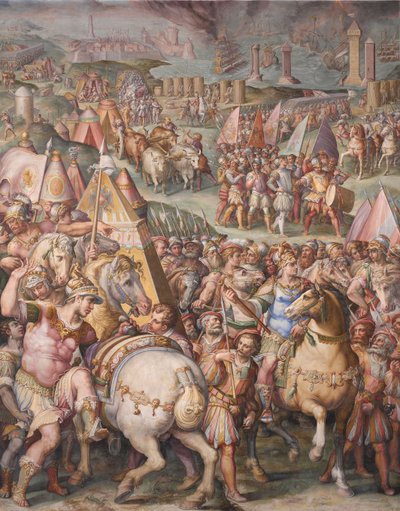 Císař Maxmilián zrušil obléhání Livorna, 1568-1571 od Giorgio Vasari