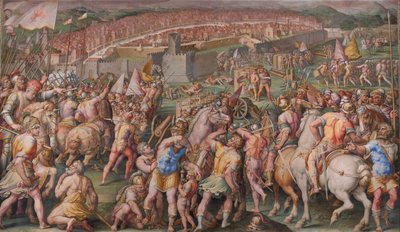 Útok na pevnost Stampace v Pise, 1568-1571 od Giorgio Vasari