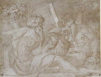 Tři říční bohové od Giorgio Vasari
