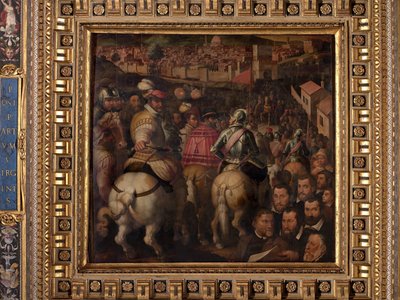 Vítězství ve válce proti Sieně od Giorgio Vasari