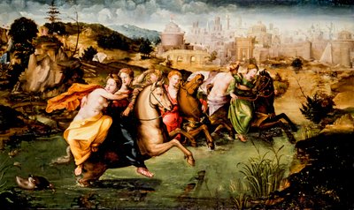 Přechod přes Tiberu (obraz) od Giorgio di (1500-1559) Giovanni