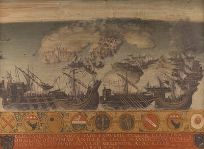 Námořní vítězství Koroni, Peloponés od Giorgio di (1500-1559) Giovanni