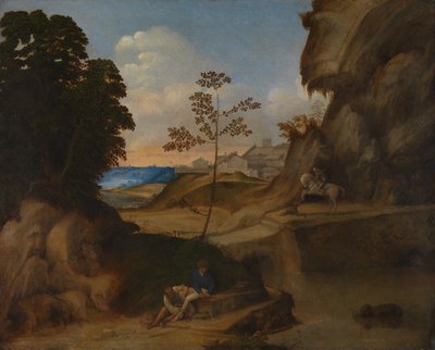 Italsky: Il Tramonto (Západ slunce) od Giorgione