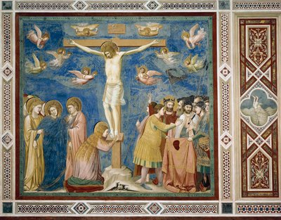 Ukřižování, detail ze života a umučení Krista, od Giotta od Giotto (c.1266-1337)