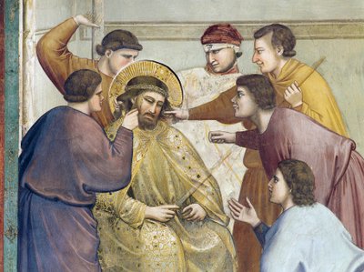 Bičování Krista, Detail ze života a umučení Krista, Giotto od Giotto (c.1266-1337)