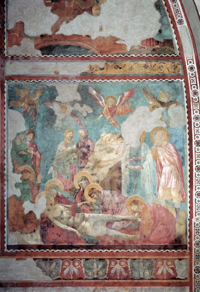 Die Beweinung Christi, um 1290-99 von Giotto (c.1266-1337)