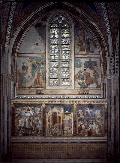 Výjevy ze života Kristova a Cyklus svatého Františka od Giotto (c.1266-1337)