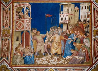 Freska masakr neviňátek od Giotto di Bondone (1267-1337) od Giotto (c.1266-1337)