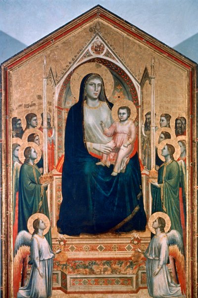 Madonna a dítě na trůnu, c1300-1303 od Giotto di Bondone