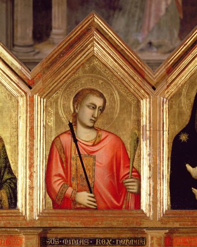 Světec ze St. Reparata Polyptych detail panelu 66557 viz také 66558-66568 od Giotto di Bondone