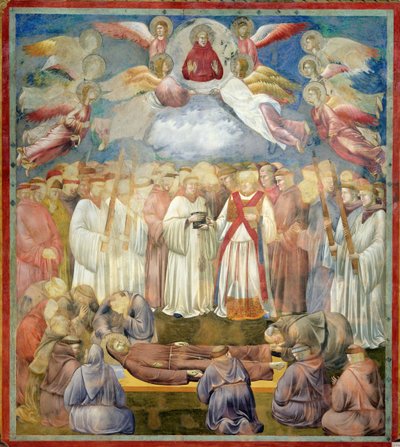 Smrt svatého Františka, 1297-99 od Giotto di Bondone