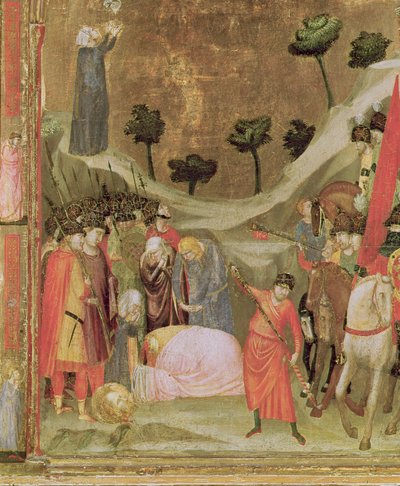 Umučení sv. Pavla, pravý panel z Triptychu Stefaneschi, kolem 1320 (tempera na panelu) (detail 214100) od Giotto di Bondone