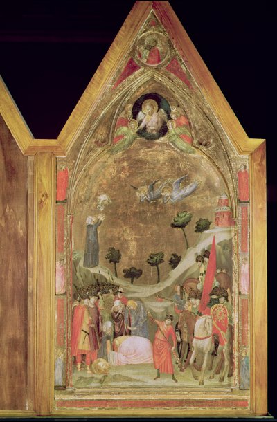 Umučení sv. Pavla, pravý panel z Triptychu Stefaneschi, kolem 1320 (tempera na panelu) od Giotto di Bondone