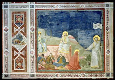 Noli me Tangere aneb Zjevení Krista Marii Magdaleně, 1303-05 (viz také 102746) od Giotto di Bondone