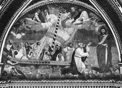 Navicella svatého Petra (mozaika) od Giotto di Bondone after Giotto di Bondone after
