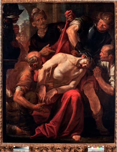 Posměch Kristu (Ježíš zesměšněn vojáky) Obraz Gioacchino Assereto (1600-1649) Genes ze 17. století, Musei di Strada Nuova od Giovacchino Assereto