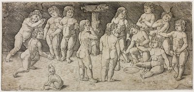Hraje dvanáct Cupids od Giovan Pietro Birago
