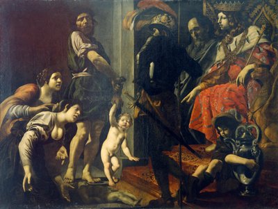Solomonův soud od Giovanniho Battisty Caracciola (1578-1635), olej na plátně od Giovanni-Battista Caracciolo
