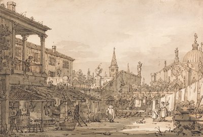 Capriccio z benátského dvora od Giovanni Antonio Canal
