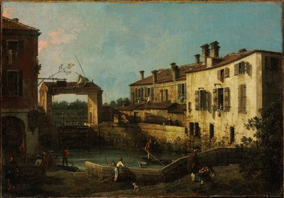 Zámek poblíž Dolo od Giovanni Antonio Canal