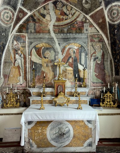 Zvěstování, kaple Zvěstování, asi 1470 (freska) od Giovanni (attr. to) Baleison