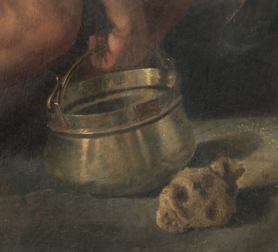 Ukřižování, detail (freska přenesená na palubu) (detail 3704290) od Giovanni (fl.1537 d.c.1570) Fratino