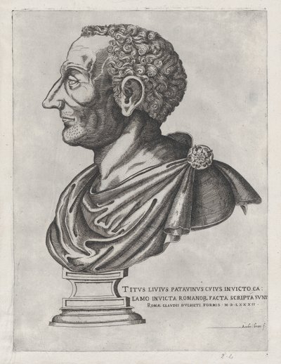 Zrcadlo římské velkoleposti: Busta Livy, 1582., 1582. od Giovanni Ambrogio Brambilla