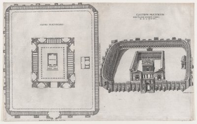 Zrcadlo římské velkoleposti: Hrad Praetorium, 1581. od Giovanni Ambrogio Brambilla