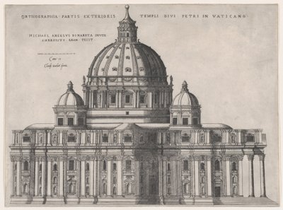 Zrcadlo římské velkoleposti: sv. Petra, 16. stol., 16. stol. od Giovanni Ambrogio Brambilla