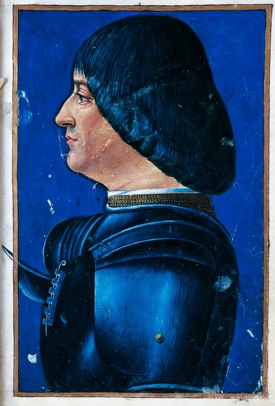 Portrét Ludovica Maria Sforzy, Moro (Vigevano od Giovanni Ambrogio de Predis