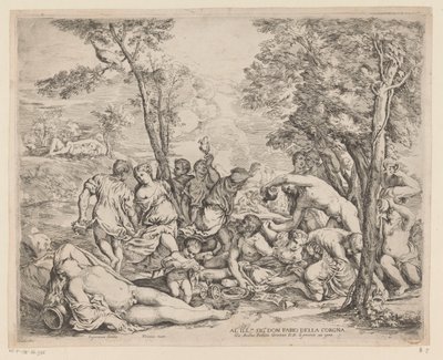 Bacchanal na Androsu od Giovanni Andrea Podesta