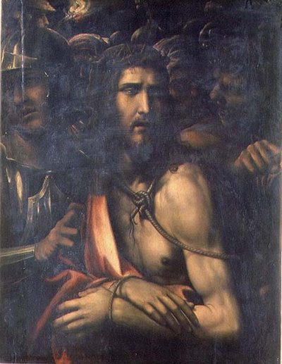 Kristus uprostřed svých mučitelů, kolem 1525-50 (panel) od Giovanni Antonio Bazzi Sodoma