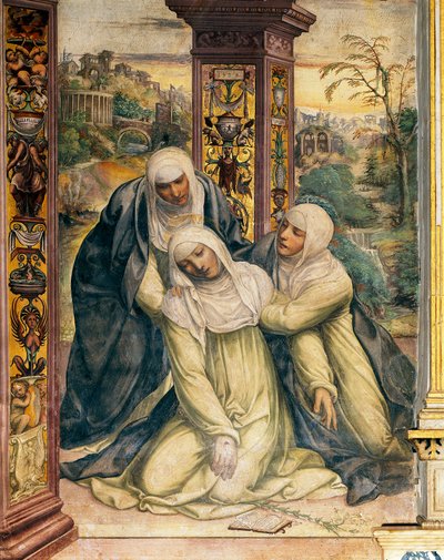 Extáze svaté Kateřiny Sienské (detail) od Giovanni Antonio Bazzi Sodoma