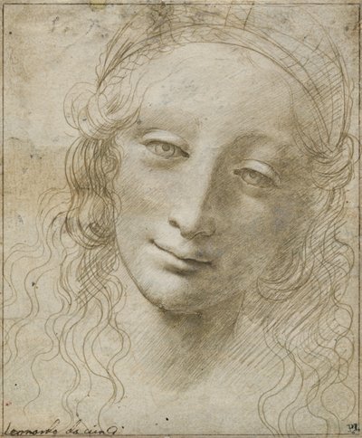 Hlava ženy od Giovanni Antonio Boltraffio