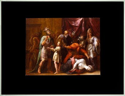 Smrt Lukrécie (plátno) od Giovanni Antonio Burrini or Burino