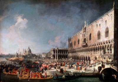 Příjezd francouzského velvyslance v Benátkách, 1725-1726. od Giovanni Antonio Canal