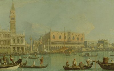 Vévodský palác a Piazzetta San Marco, kolem roku 1755 od Giovanni Antonio Canal