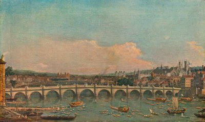 Westminsterský most, c1746 od Giovanni Antonio Canal
