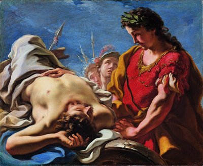 Alexandr u mrtvoly mrtvého Dareia od Giovanni Antonio Pellegrini
