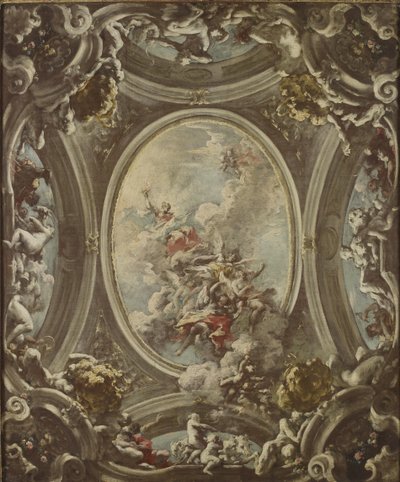 Alegorie úsvitu, 1736-37 od Giovanni Antonio Pellegrini
