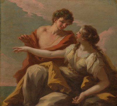 Bakchus a Ariadna, 20. léta 18. století. od Giovanni Antonio Pellegrini