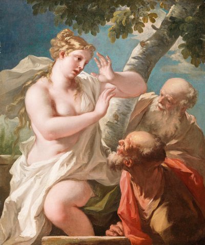 Zuzana a starci od Giovanni Antonio Pellegrini