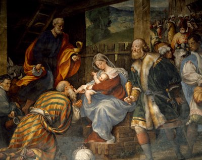 Klanění tří králů od Giovanni Antonio Pordenone