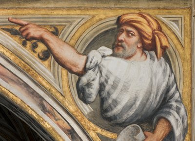 Central Nave, Plume Second Span South, IL Pordenone 1520, Busta s Prorokem od Giovanni Antonio Pordenone