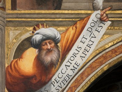 Central Nave, Plume Third Span South, IL Pordenone 1520, Busta s Prorokem od Giovanni Antonio Pordenone