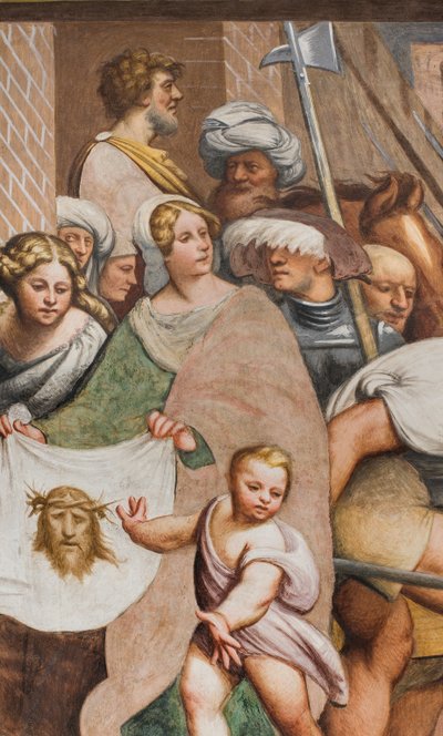 Centrální loď, druhé jižní pole, Ježíš spadá pod kříž, Il Pordenone od Giovanni Antonio Pordenone