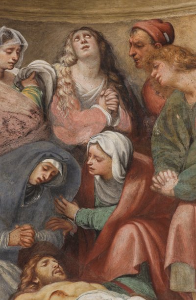 Counterfaccata, IL Pordenone, Deposition 1522, Detail od Giovanni Antonio Pordenone