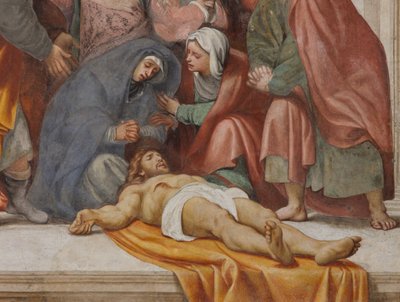 Counterfaccata, IL Pordenone, Deposition 1522, Detail od Giovanni Antonio Pordenone