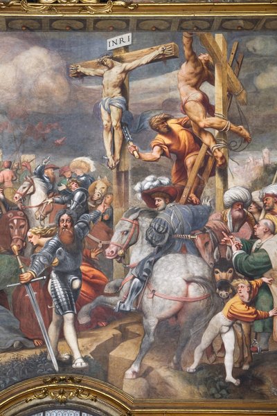 Ukřižování, detail 2562703 a 2562705 od Giovanni Antonio Pordenone