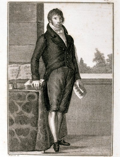 Portrét Luigiho Cherubiniho (lept) od Giovanni Antonio Sasso